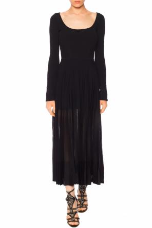 Long sleeve pleated dress, zdjęcie 2 Long sleeve pleated dress od Alexander McQueen